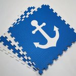 Мягкий пол "Моряк" 500x500x10 мм 45 шор