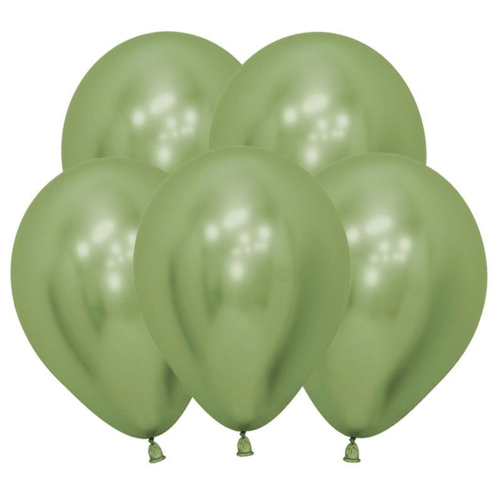Шар 5&quot; хром лайм, (Зеркальные шары) / Reflex Lime Green 981