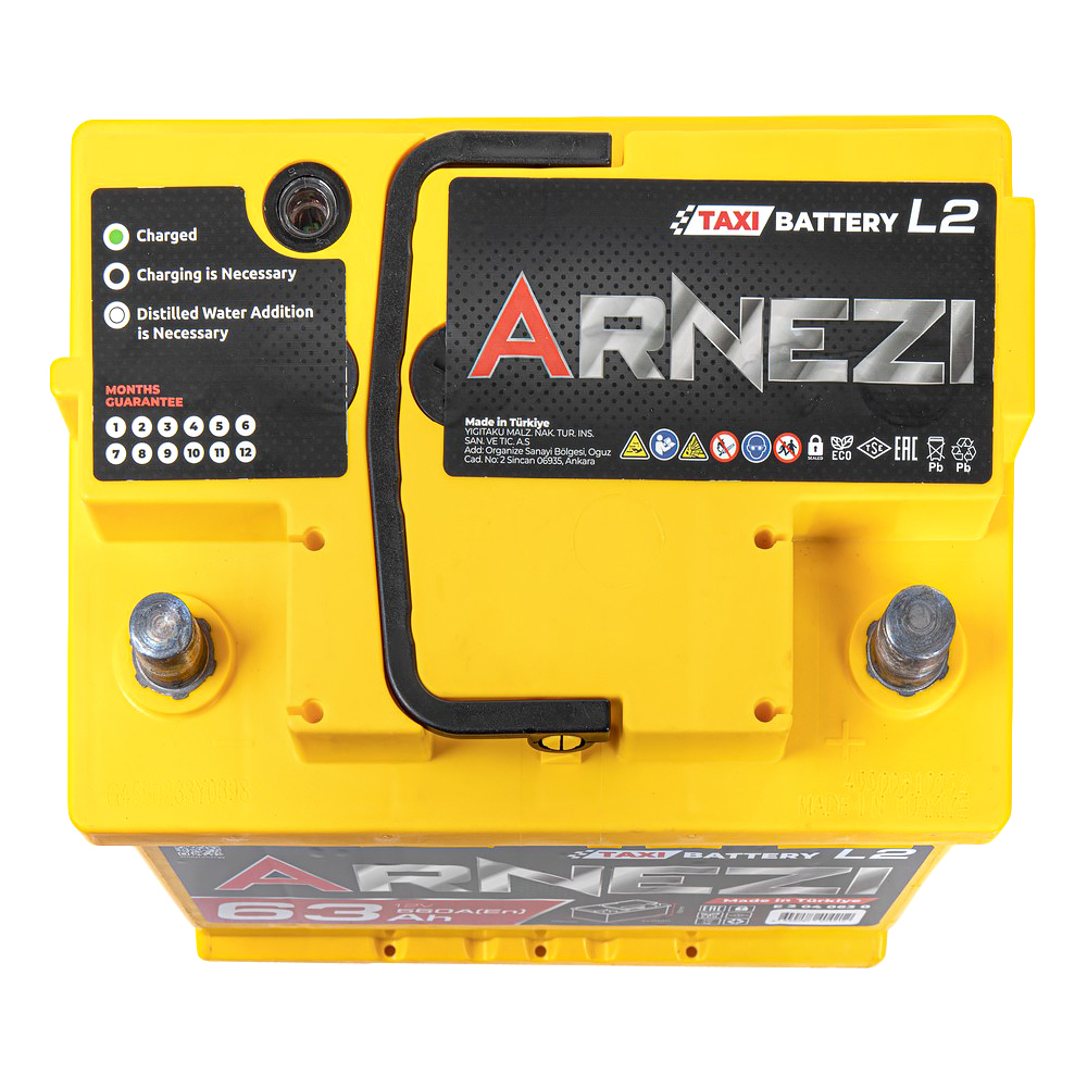 Аккумулятор ARNEZI TAXI SMF 63 А/ч обратный R+ 242x175x190 L2 EN 560 А