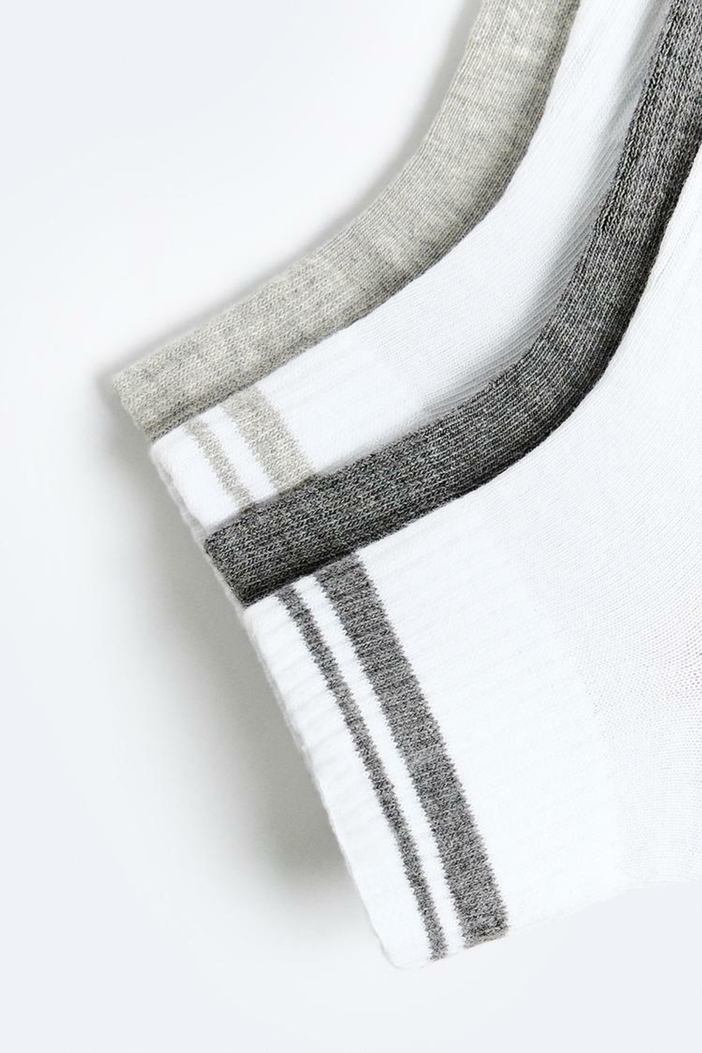 ZARA УПАКОВКА ИЗ 4 НОСКОВ ДЛЯ ЛОДЫЖЕК, СЕРЫЙ