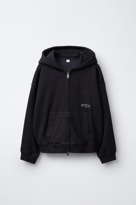 ZARA ТОЛСТОВКА НА МОЛНИИ, МЯГКИЙ СЕРЫЙ