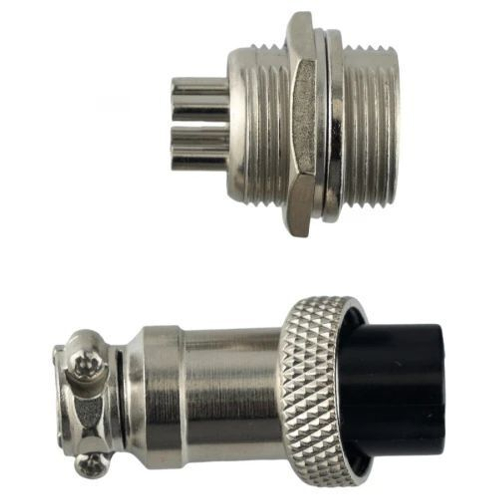 Авиационный разъем GX16 4Pin (штекер+гнездо)