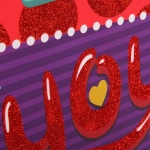 Пакет подарочный «LOVE» 18*23*8 см