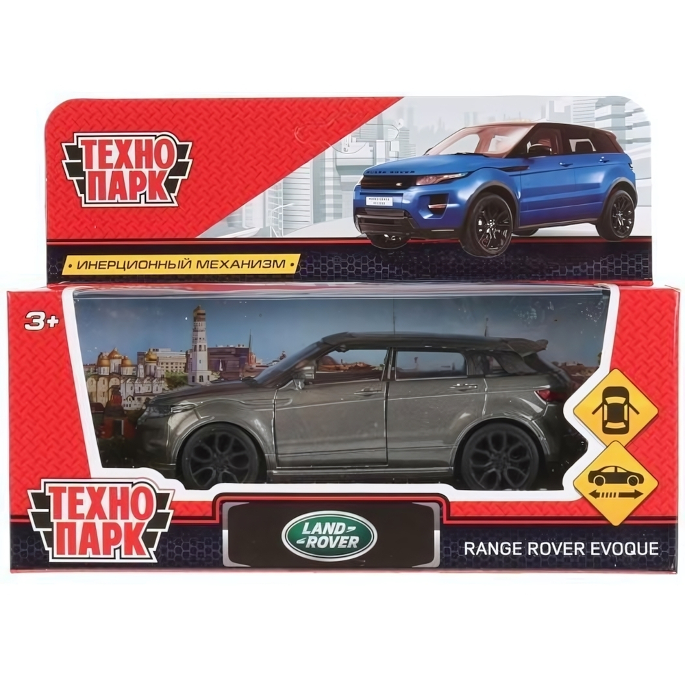 Модель ин. мет. "Land Rover Range Rover Evoque" 12,5см, открыв двери,серый, коробка EVOQUE-GY