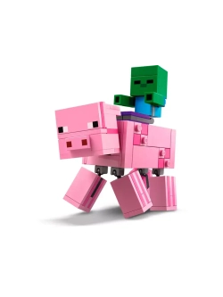 Конструктор Майнкрафт Свинья и Зомби- ребёнок 159 деталей