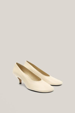 Massimo Dutti Туфли на мягком каблуке - Limited Edition, ванильный