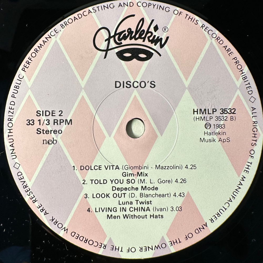 Сборник 12" Disco's (Дания 1983г.)