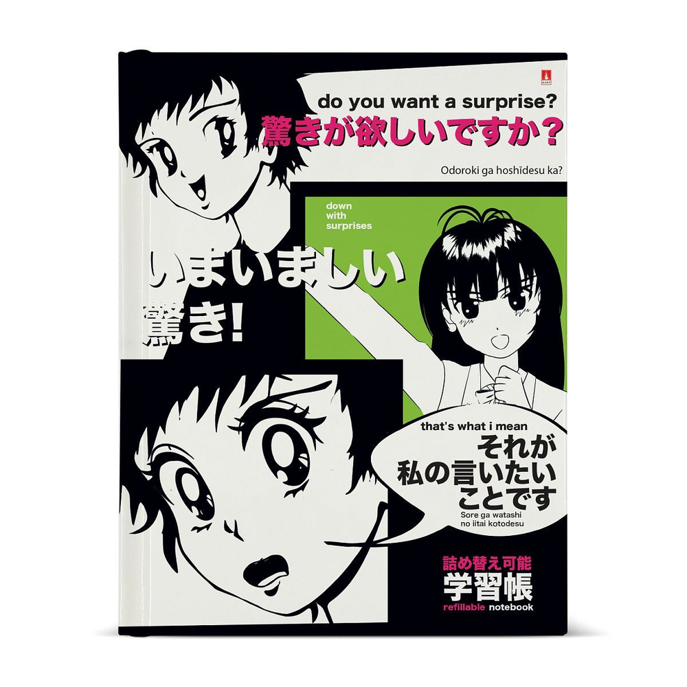 Тетрадь А5 80л кл. на кольцах Альт "Manga anime" глянц.лам. БЕЗ ПОЛЕЙ