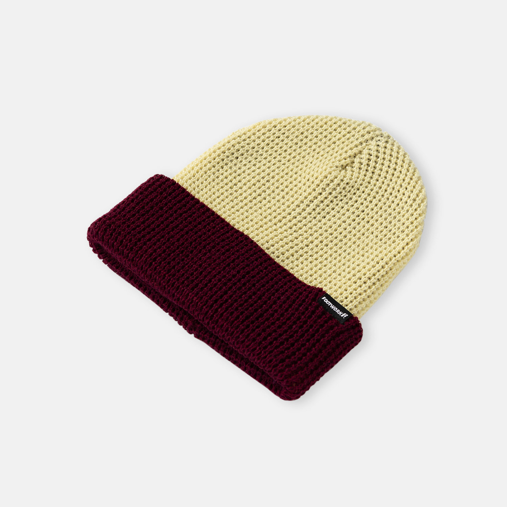 Шапка Footwork High Grade Beige/Burgundy