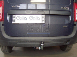 Фаркоп оцинкованный Galia D037A для Lada Largus 2012-, Dacia Logan универсал 2007-2013(паспорт и сертификат в комплекте)(без электрики)