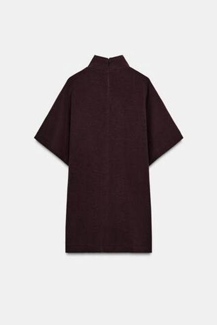 ZARA ТОП ИЗ ИНТЕРЛОКА, ВИННЫЙ