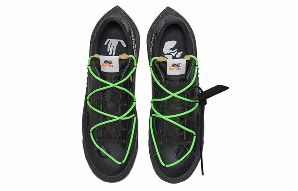 Кроссовки Off-White X Nike Blazer Low 77 "Black And Electro Green"
