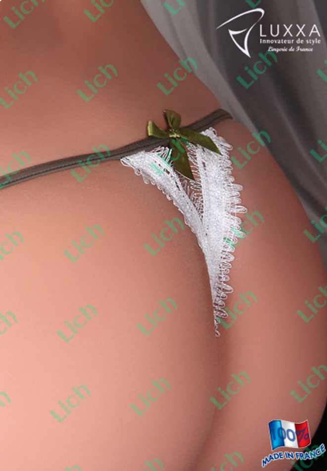 Микро-стринги с цветочком Luxxa Night Piment vert Micro Nu