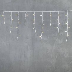 Светодиодная бахрома с колпачком 3,1*0,5 м., 120 желтых LED ламп, каучуковый белый провод, LTC (LL120-8-2Y)