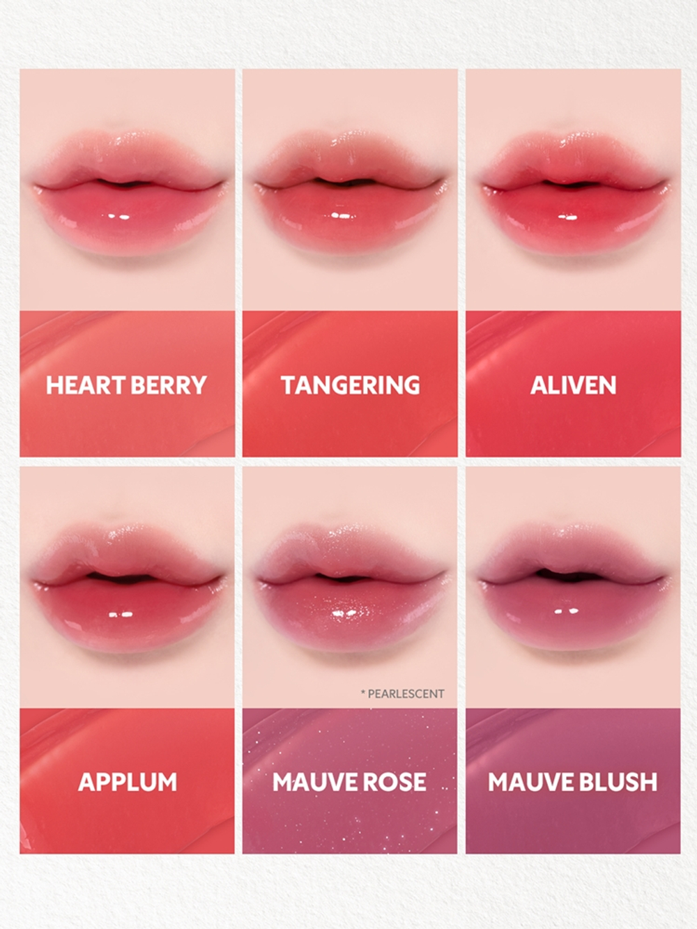 TIRTIR Waterism Glow Tint - Долговременный блеск для губ в маленькой упаковке оттенок 13 Likely (Heart Grape Collection), 1 g