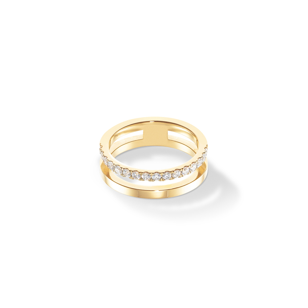 Кольцо Coeur de Lion Crystal-Gold 0136/40-1816 60