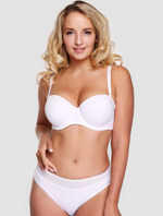 Бюстгальтер-балконет с твёрдой формованной чашкой и эффектом пуш-ап (Размер: 70E) (Цвет: черный)