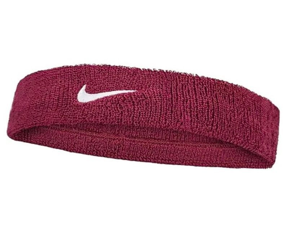 Повязка на голову Nike Swoosh Headband - dark team red/white