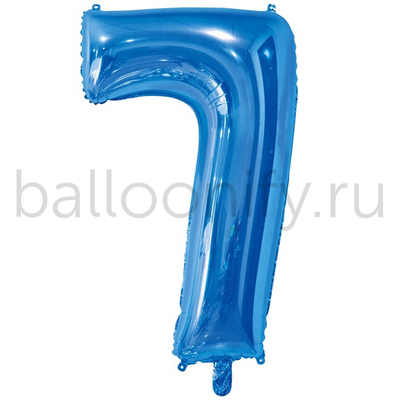 Шар ЦИФРА 7 Blue 26" 66 см