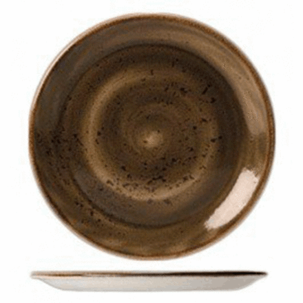 Тарелка «Крафт Браун» мелкая фарфор D=28,H=2см коричнев