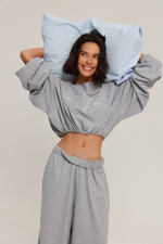 Брюки из пике на тонкой резинке