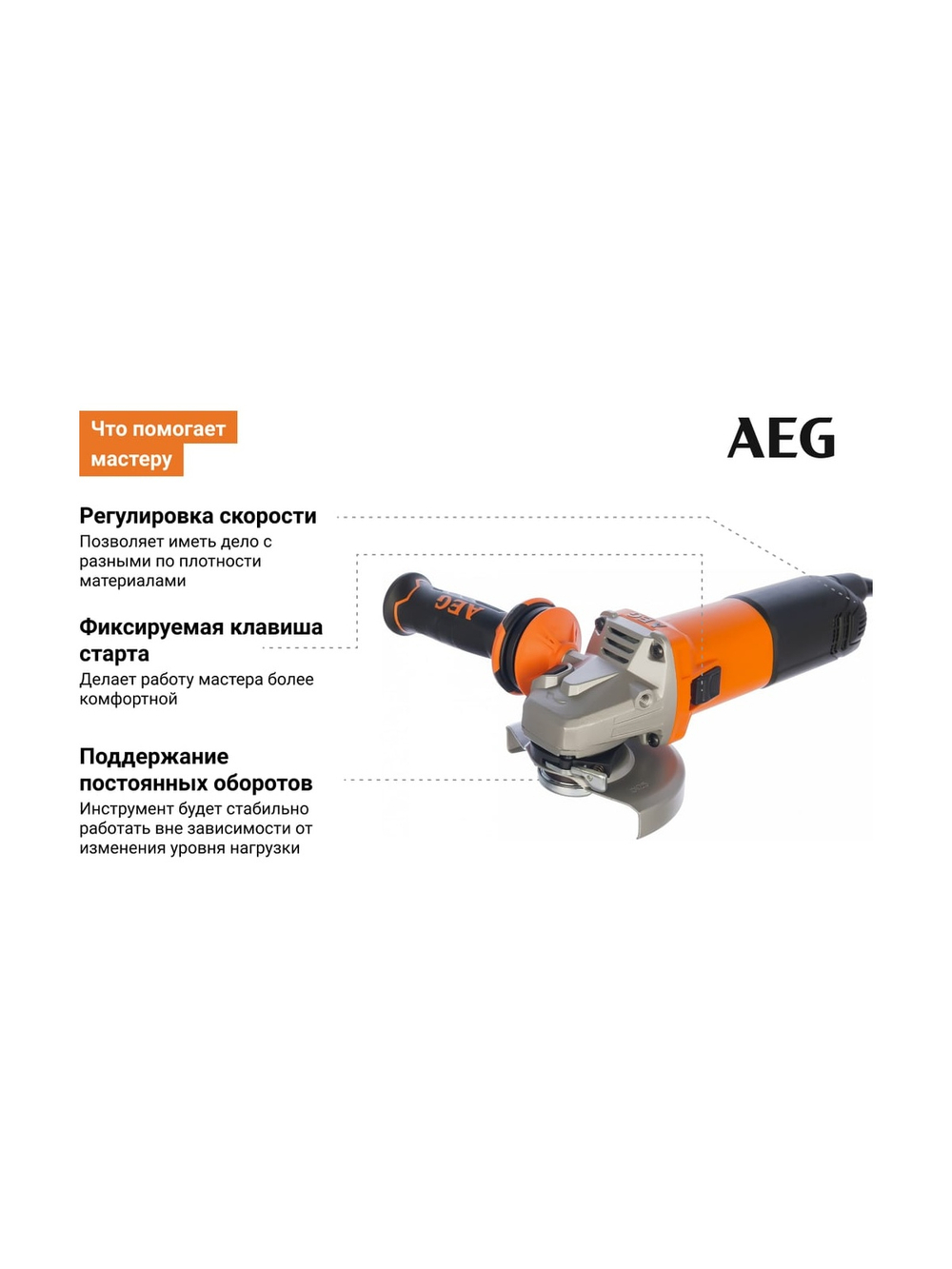 Угловая шлифмашина AEG WS13-125SXE 4935451309