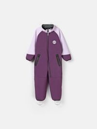 Комбинезон Колор блок Softshell демисезонный "Слива"