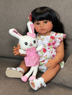 Кукла Реборн виниловая 55см в пакете (FA-571)