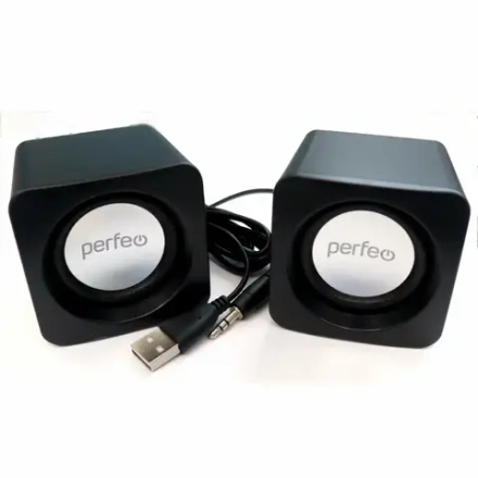 Компьютерная акустика PERFEO WAVE 2*3Вт черный USB
