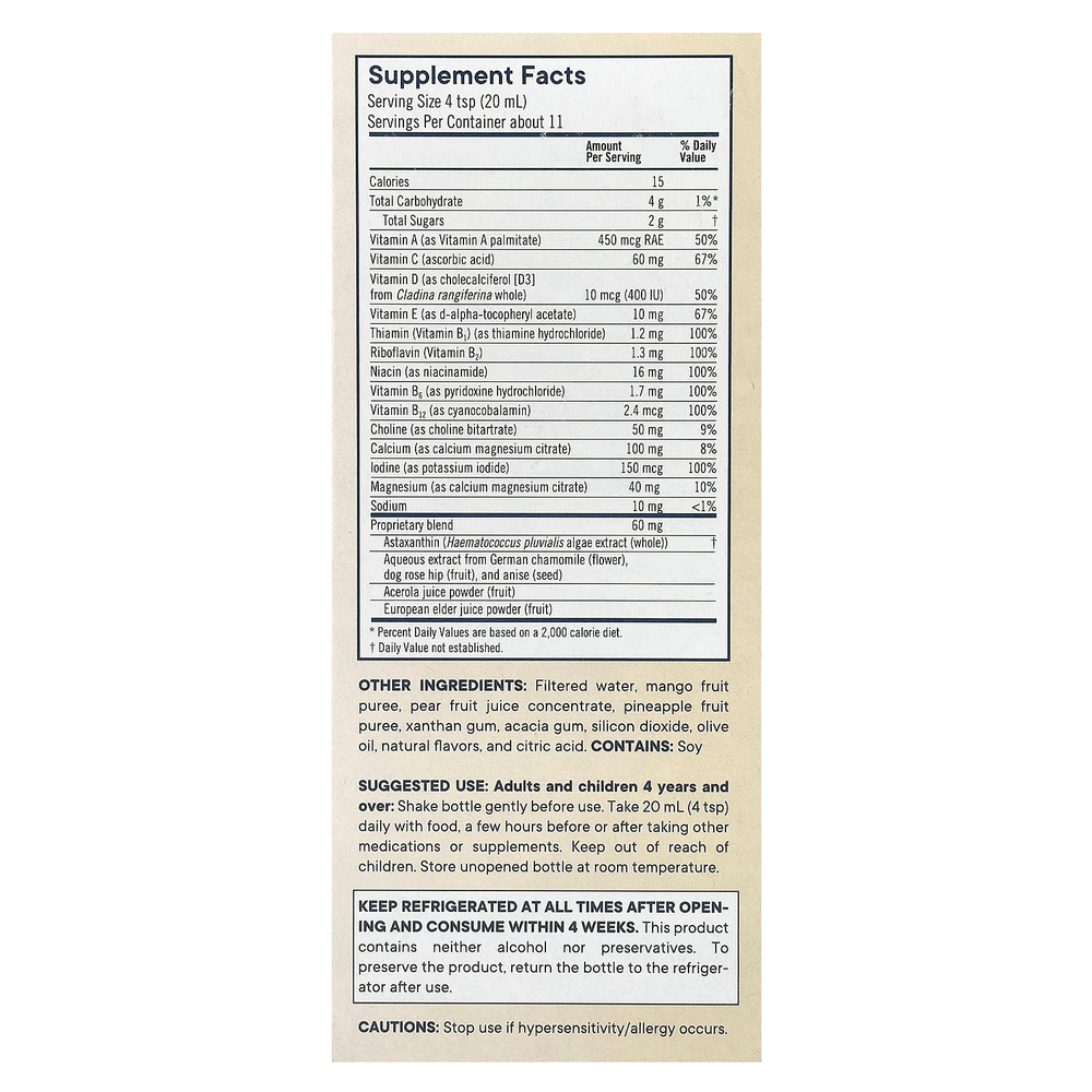 Flora, Kid's Multi Essentials+, фруктовый сок, 226 мл (7,6 жидк. унции)