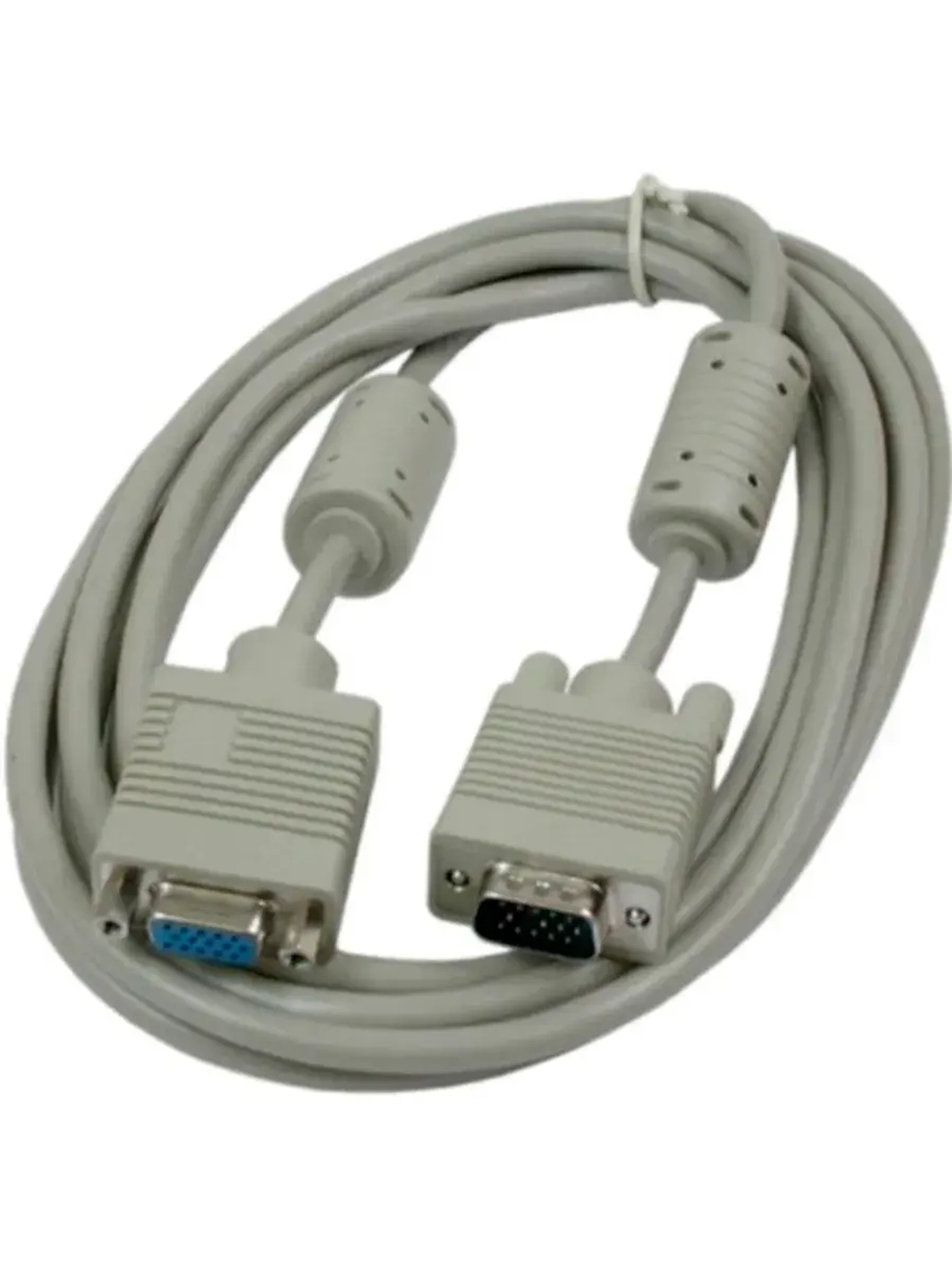 Кабель VGA (M) - VGA (F) 1.8m белый