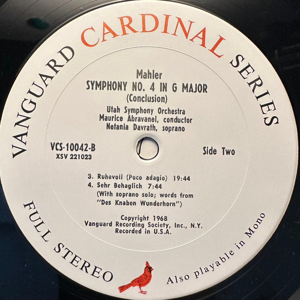 Малер - Симфония № 4 (США 1968г.)