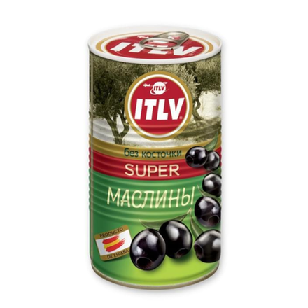 Маслины ITLV без косточки 370 мл