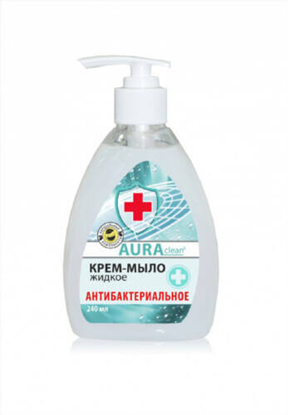 Мыло - крем жидкое Аура антибактериальное 0,24 л.