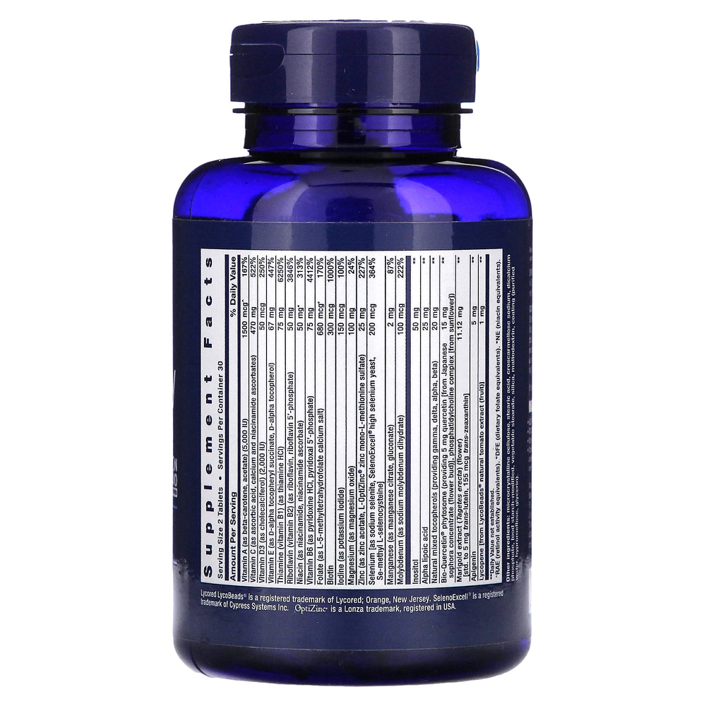 Life Extension, мультивитамины для приема дважды в день, версия 2, 60 таблеток