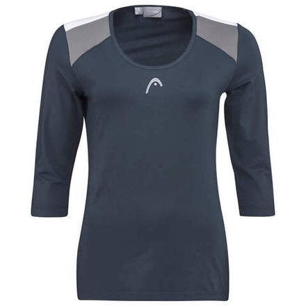 Женская теннисная футболка (dł. Рукава) Head Club 22 Tech 3/4 Shirt - небесный