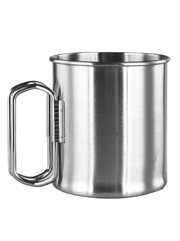 Кружка Леший походная стальная складные ручки 220мл