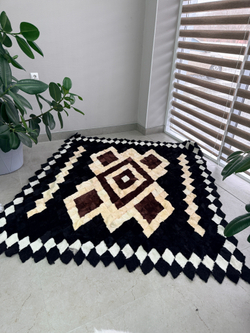 Покрывало меховое ковер из шкуры овчины