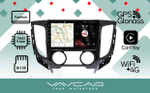 Магнитола для Mitsubishi L200 2015-2024 (кондиционер) - Vaycar VA47-5198 на Android 13, 8-ядер, 4G SIM-слот