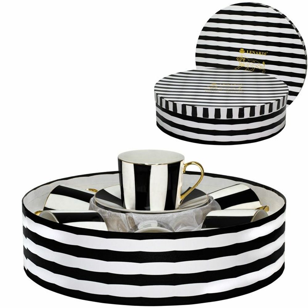 Lenardi 205-354 Чайный набор 12пр. 230 мл ЖАКЛИН в под.уп.(х6)Фарфор