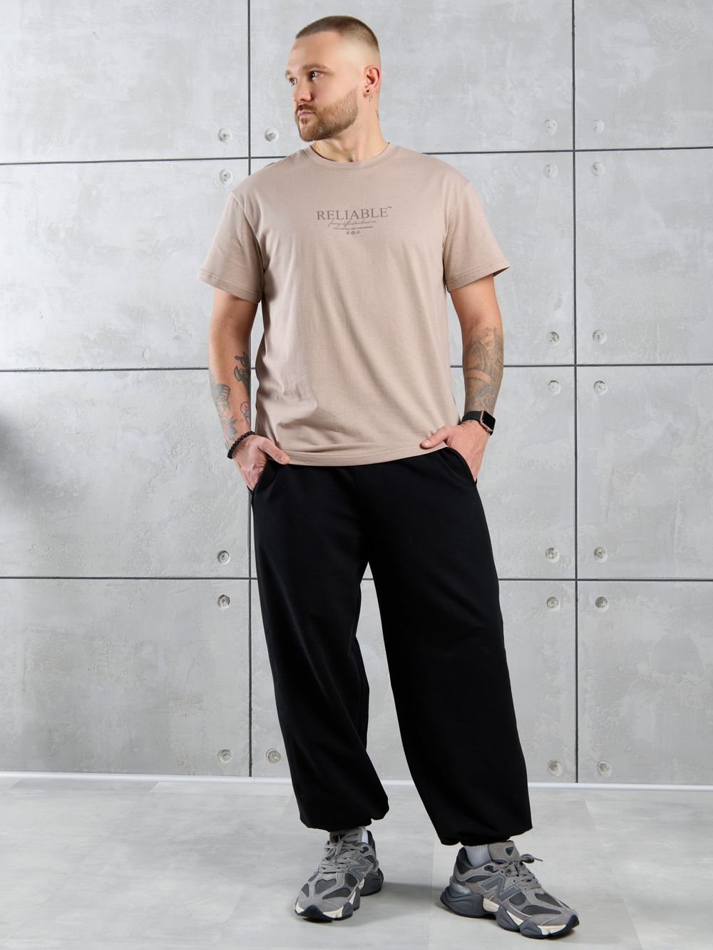 Фуфайка (футболка) мужская Джек-2 Виотекс БЕЖЕВЫЙ