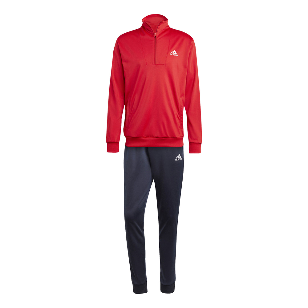 Мужские теннисные Костюмы adidas Small Logo Tricot Tracksuit Men - Red, Dark Blue