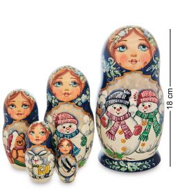 МР-16/10 Матрешка 5м «Мария со снеговиками»