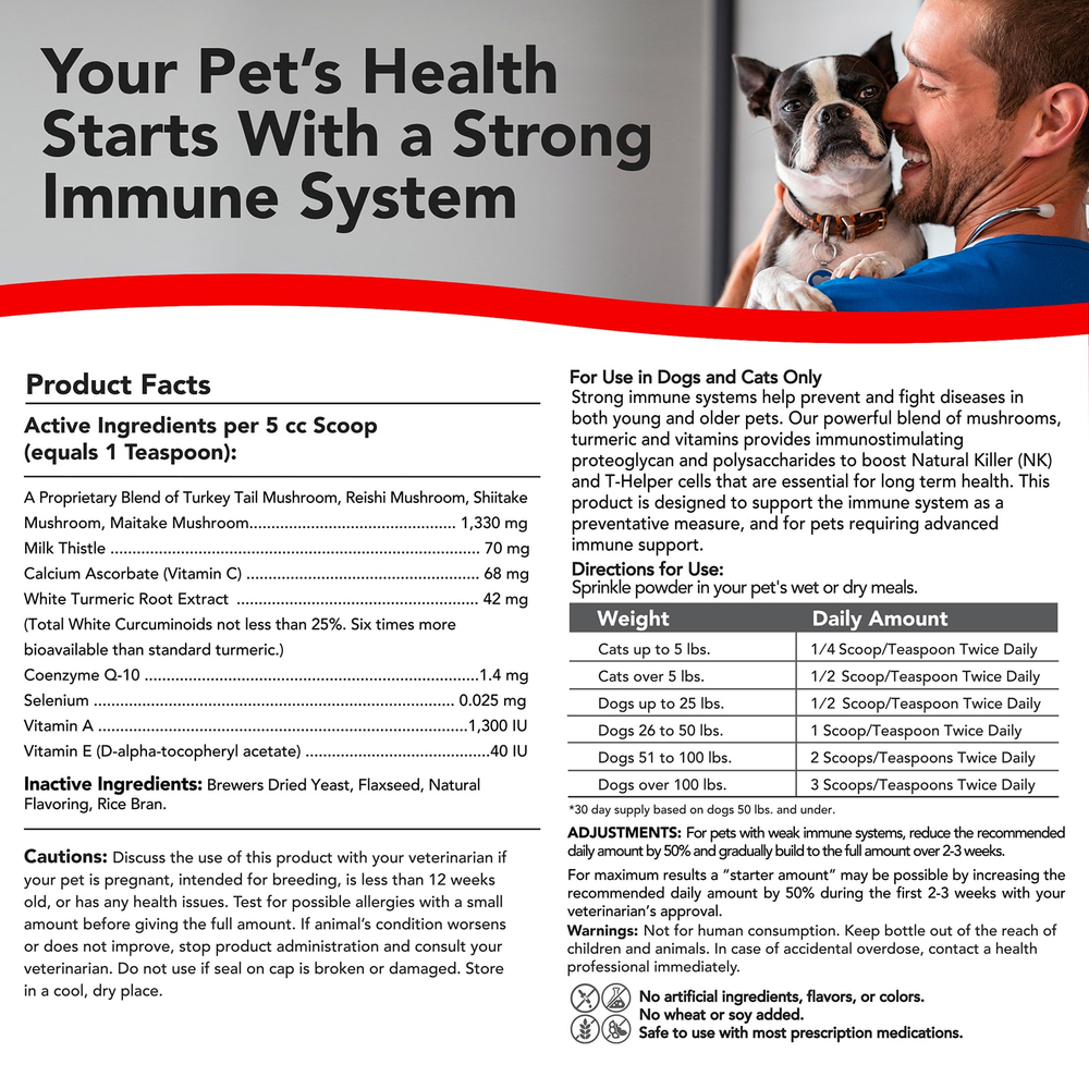 VetSmart Formulas, Critical Immune Defense®, для собак и кошек, 180 г (6,34 унции)