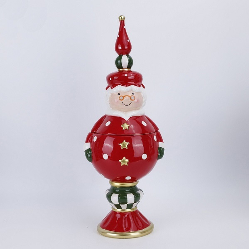 Емкость "Миссис Клаус/ Мистер Клаус" 18*15*47см (ассорти, цена за 1шт)