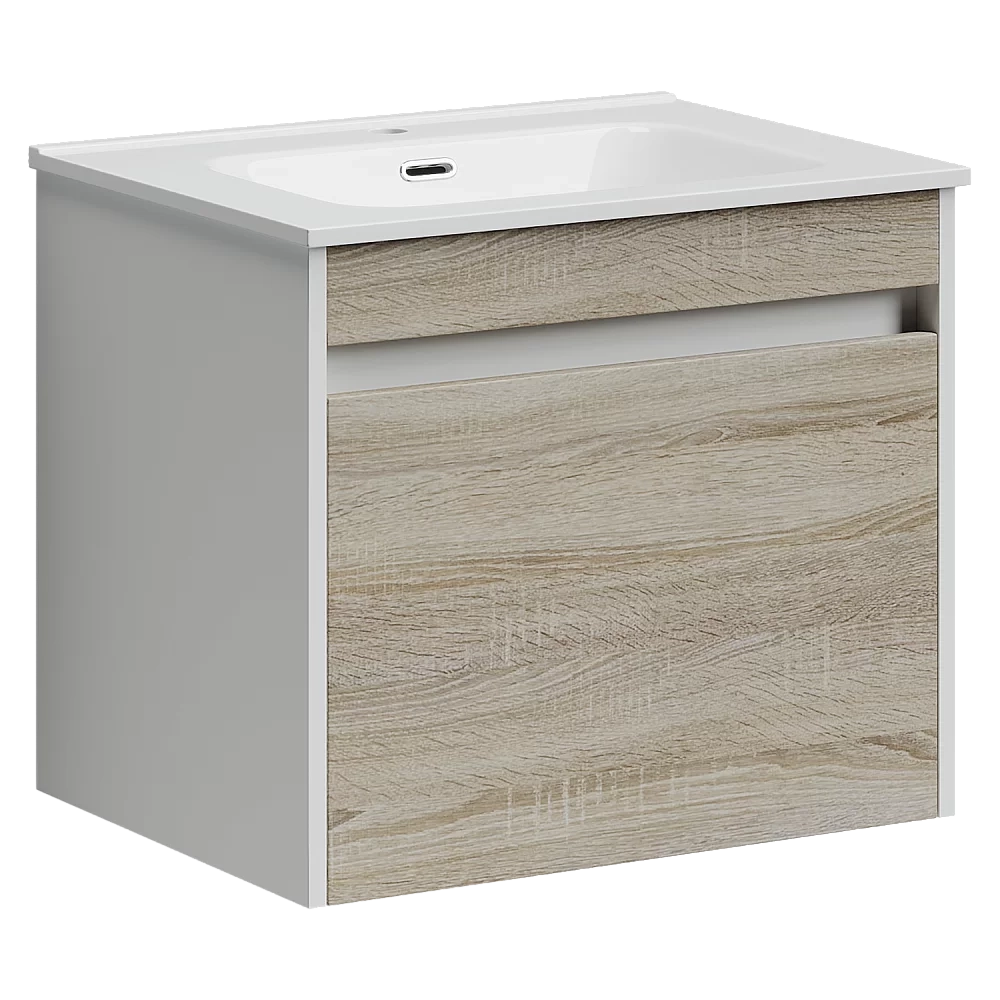 Тумба с раковиной Sancos Smart SM60E дуб бардолино