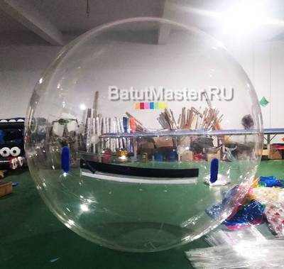 Бизнес-набор: Бассейн 6*6 м (1 шт), Водный шар ТПУ (2 шт), Водный роллер ТПУ(1 шт),насос (1 шт)