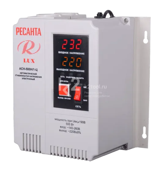 Стабилизатор напряжения Ресанта АСН-500Н/1-Ц LUX
