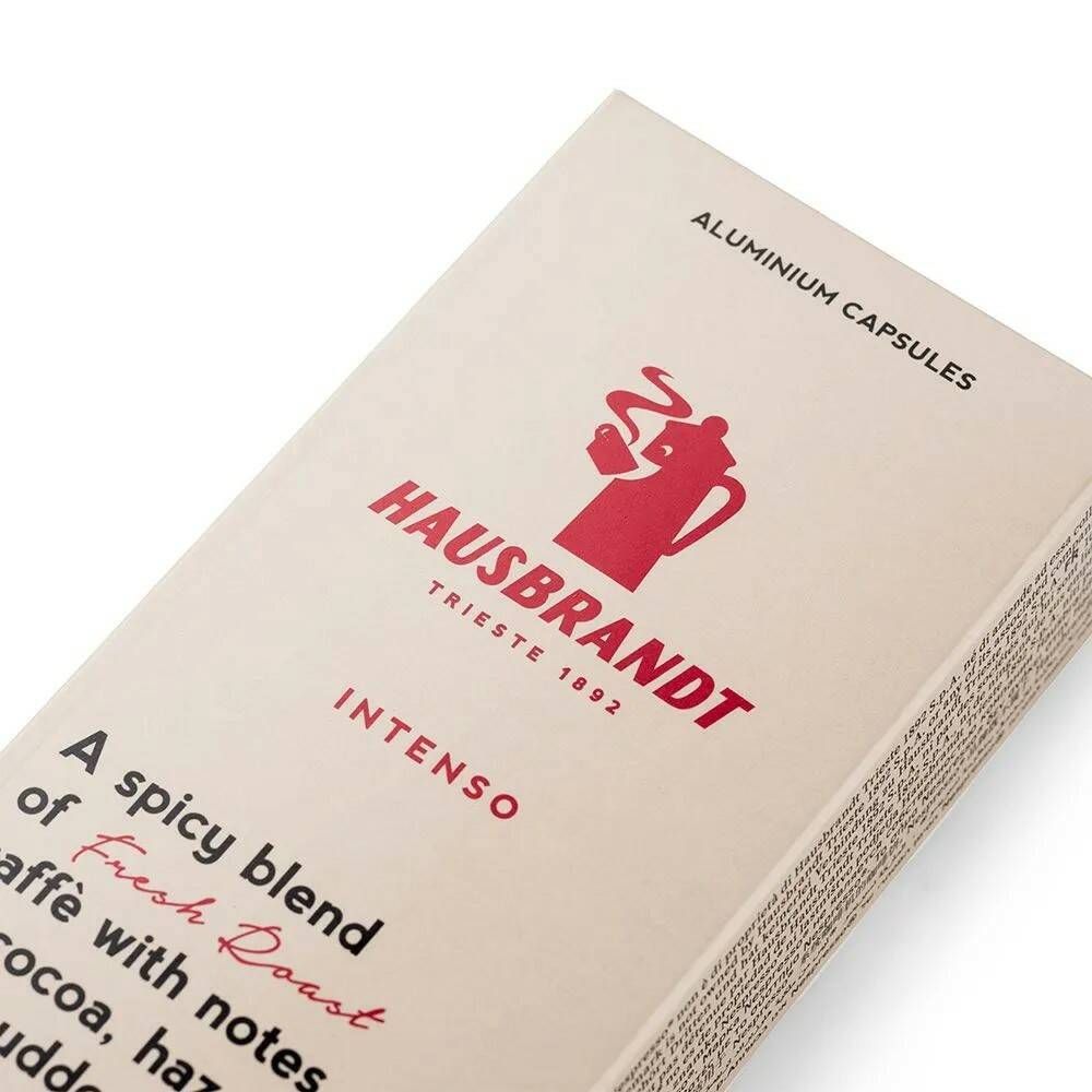 Кофе в капсулах Hausbrandt Intenso, 4 упаковки по 10 шт