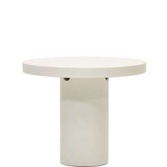 Стол Aiguablava, Ø90 см, белый цемент